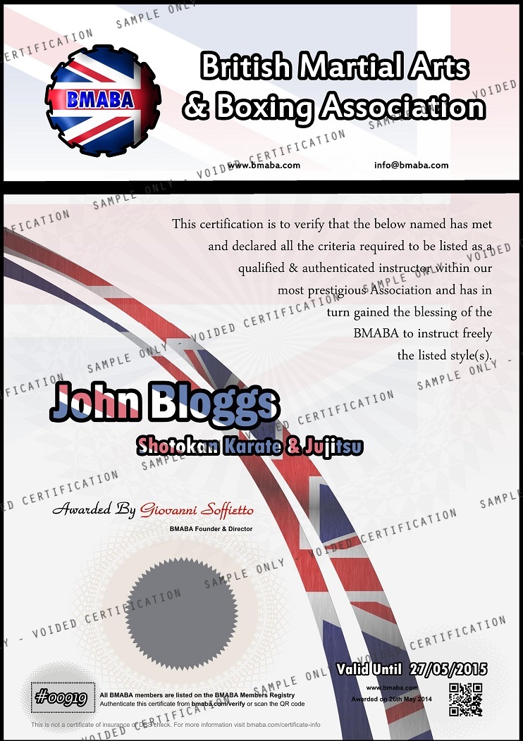 Instructors Certificate sample 30